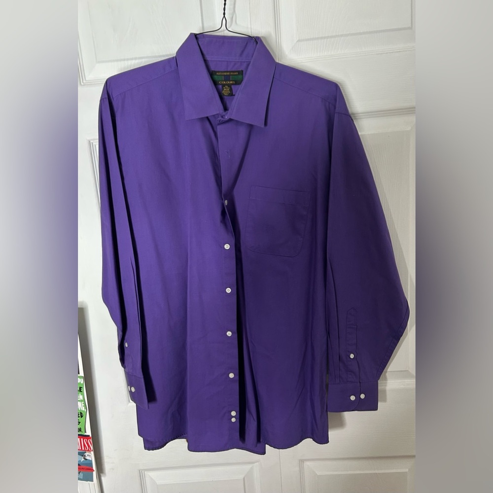 Men’s Purple Button Up Shirt Size XL
